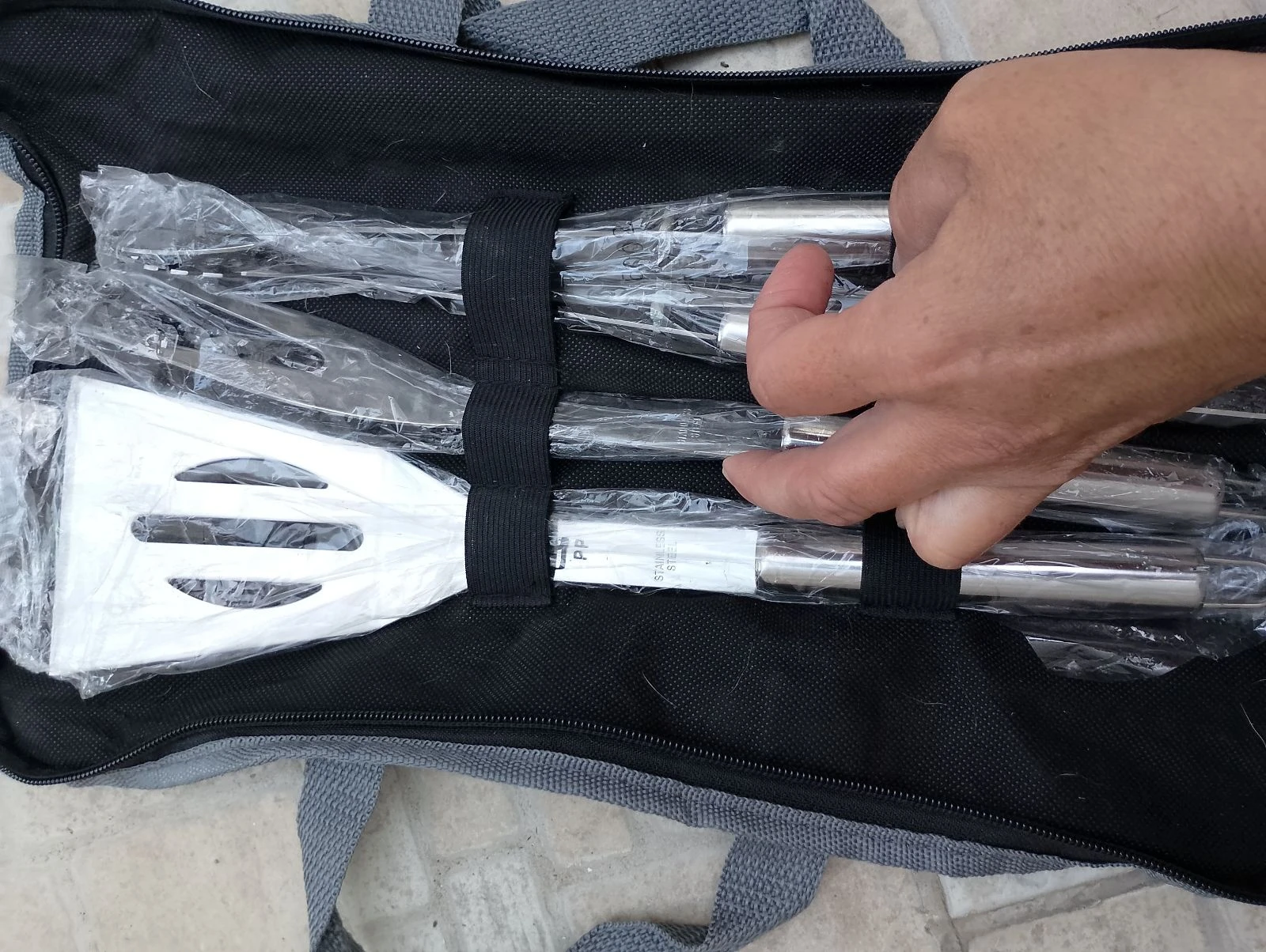 AGRIFA barbecue utensil set with storage case New – photo 3